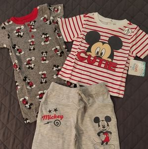 NWT 3 Piece Mickey Mouse Set